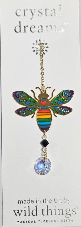 Small Hanging Crystal Dreams - Rainbow