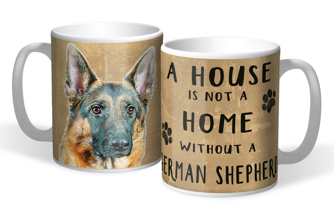Metal Sign Mug & Coaster Boxed Gift Set - German Shepherd Dog
