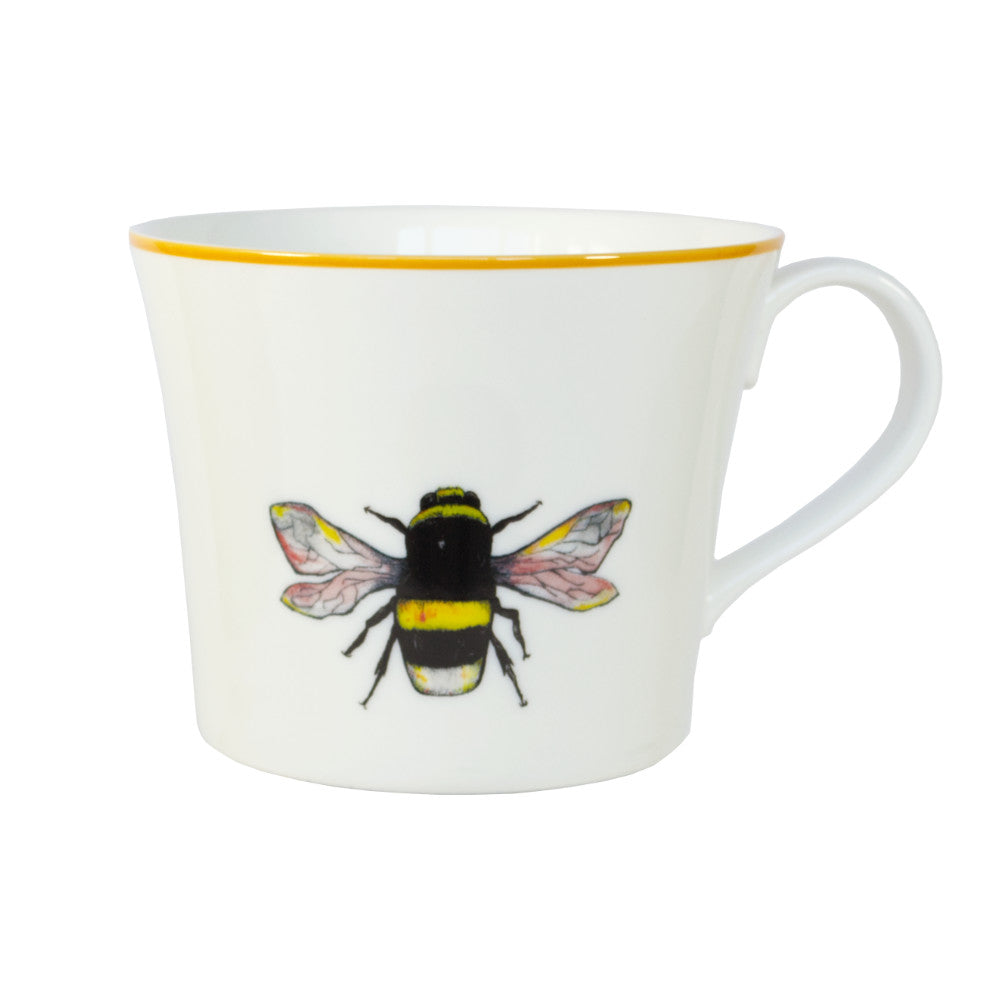 Bella Bee Bone China Mug - Yellow