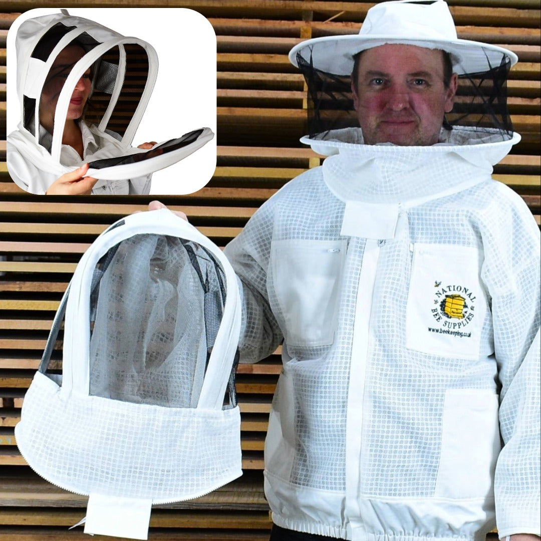 Fully Ventilated Jacket with Duo Hoods - FRONT OPENING Fencing & Round