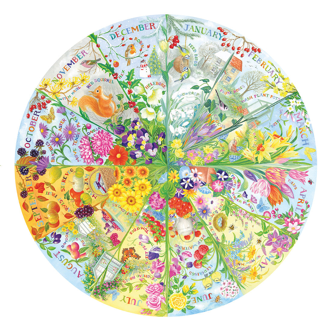 A Year in the Garden - 500 piece jigsaw