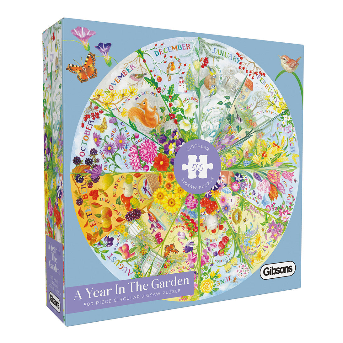 A Year in the Garden - 500 piece jigsaw