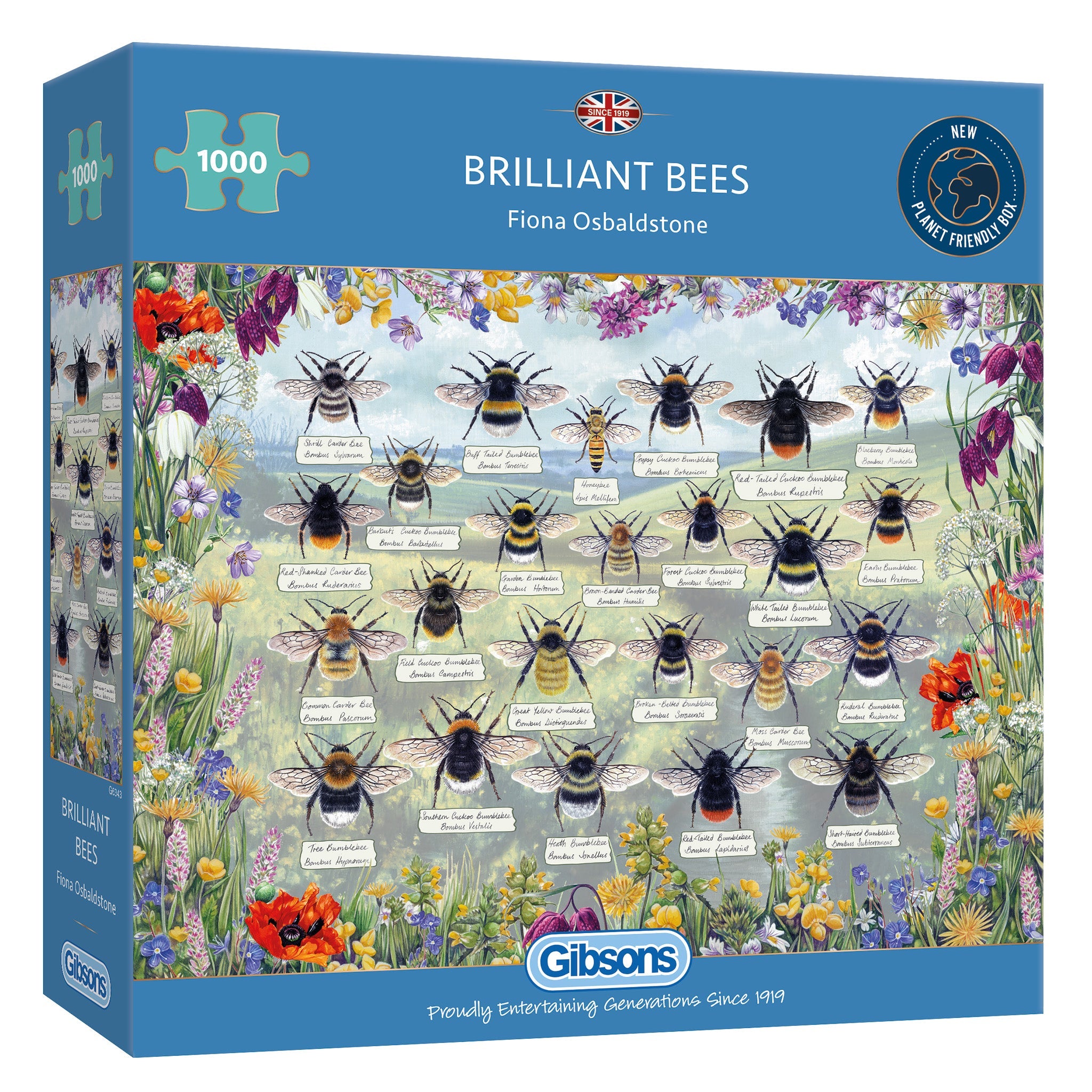 Brilliant Bees - 1000 piece jigsaw