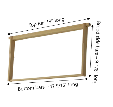 SECONDS Langstroth Brood frames x10