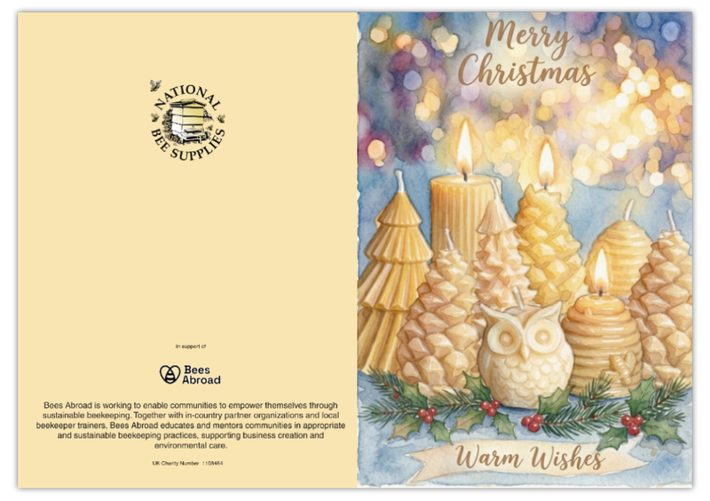 Christmas Cards - Candles & WBC Hive (Pack of 10, 2 designs)