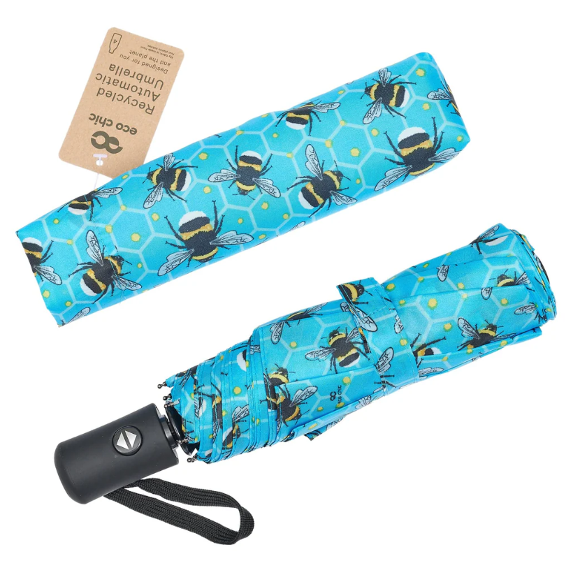 Folding Automatic Umbrella - Bumble Bees