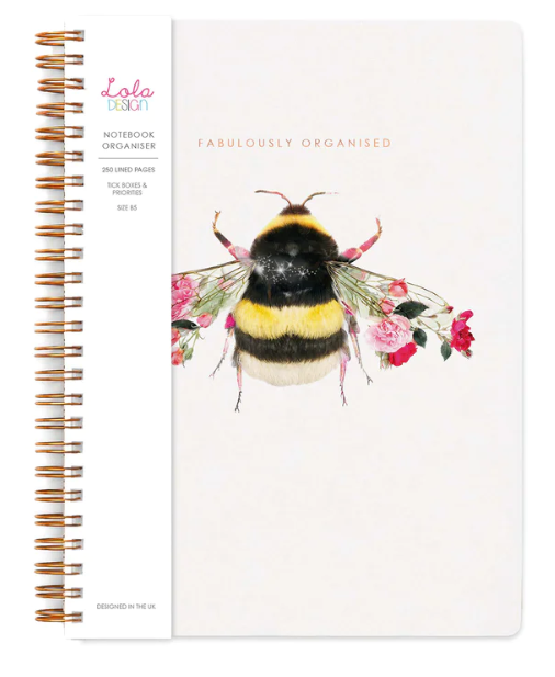 Bee Organiser - B5 Wire Bound