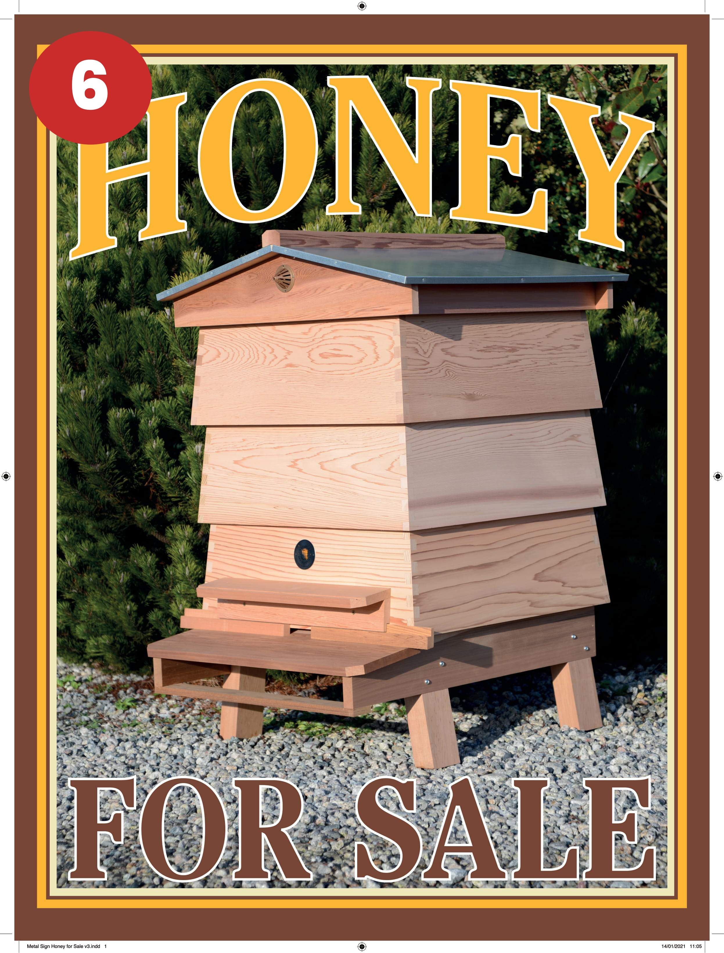 honey for sale sign