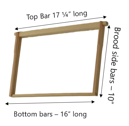 Commercial Brood Frames with Hoffman Side Bar