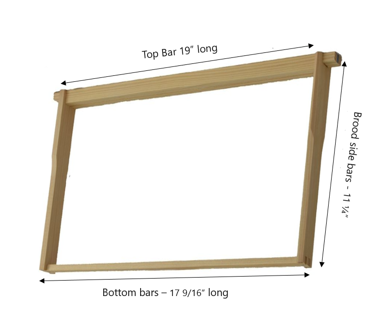 Dadant Brood Frame With Hoffman Side Bar