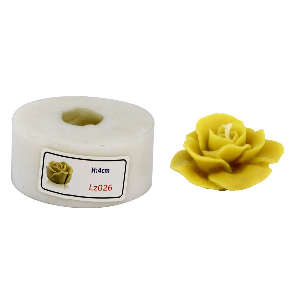 Candle Mould kit 4cm Rose - 1" wick