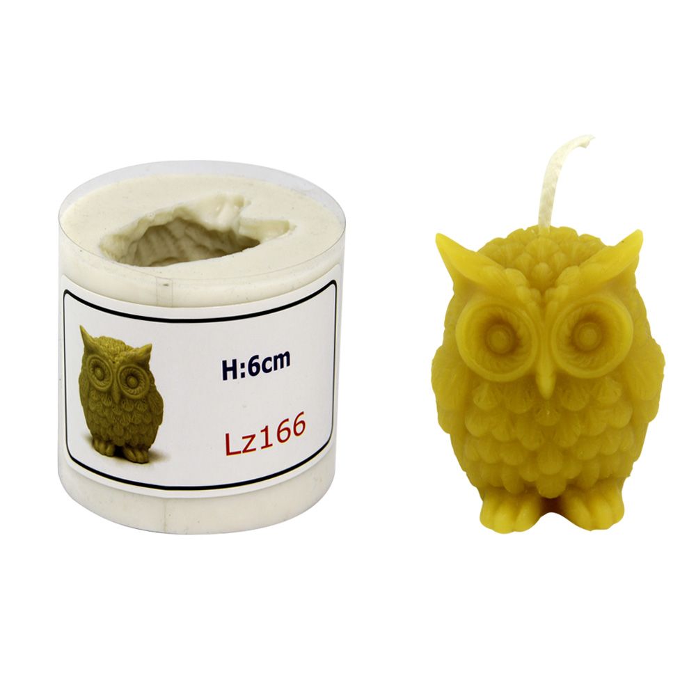 Candle Mould Kit - 6cm Owl - 1.5" wick