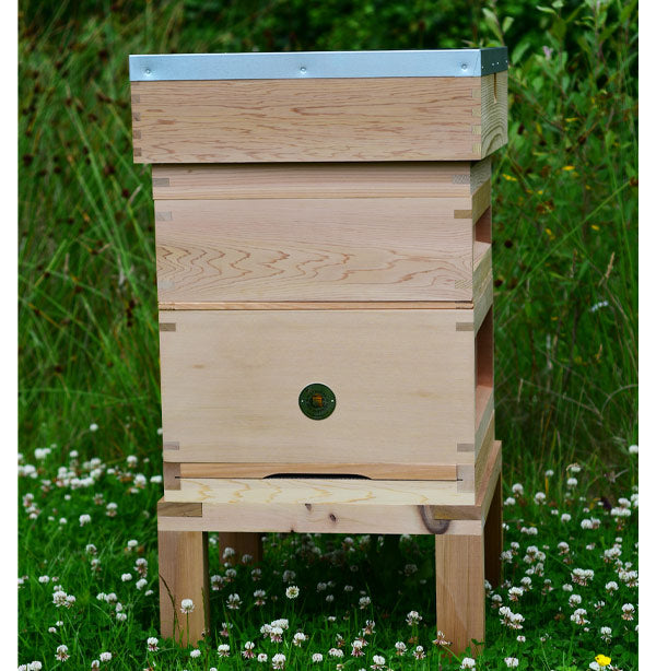 National Complete Hive with Flat Roof- 2x Supers Hoffman