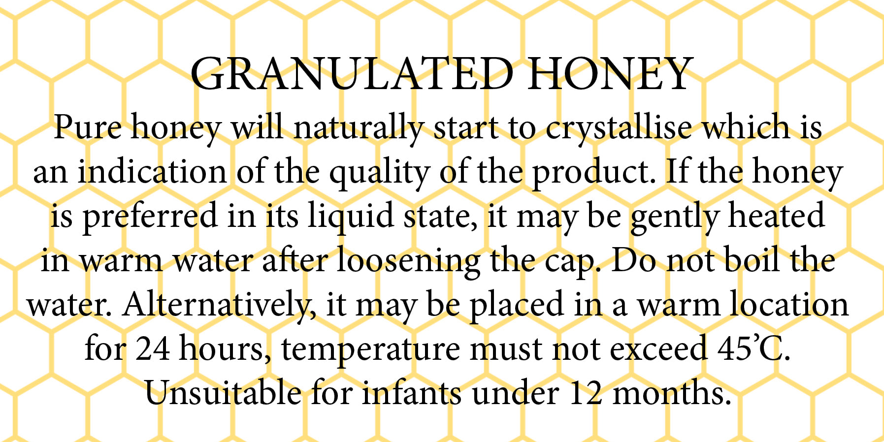 Honey Drizzle Granulation Label (108)