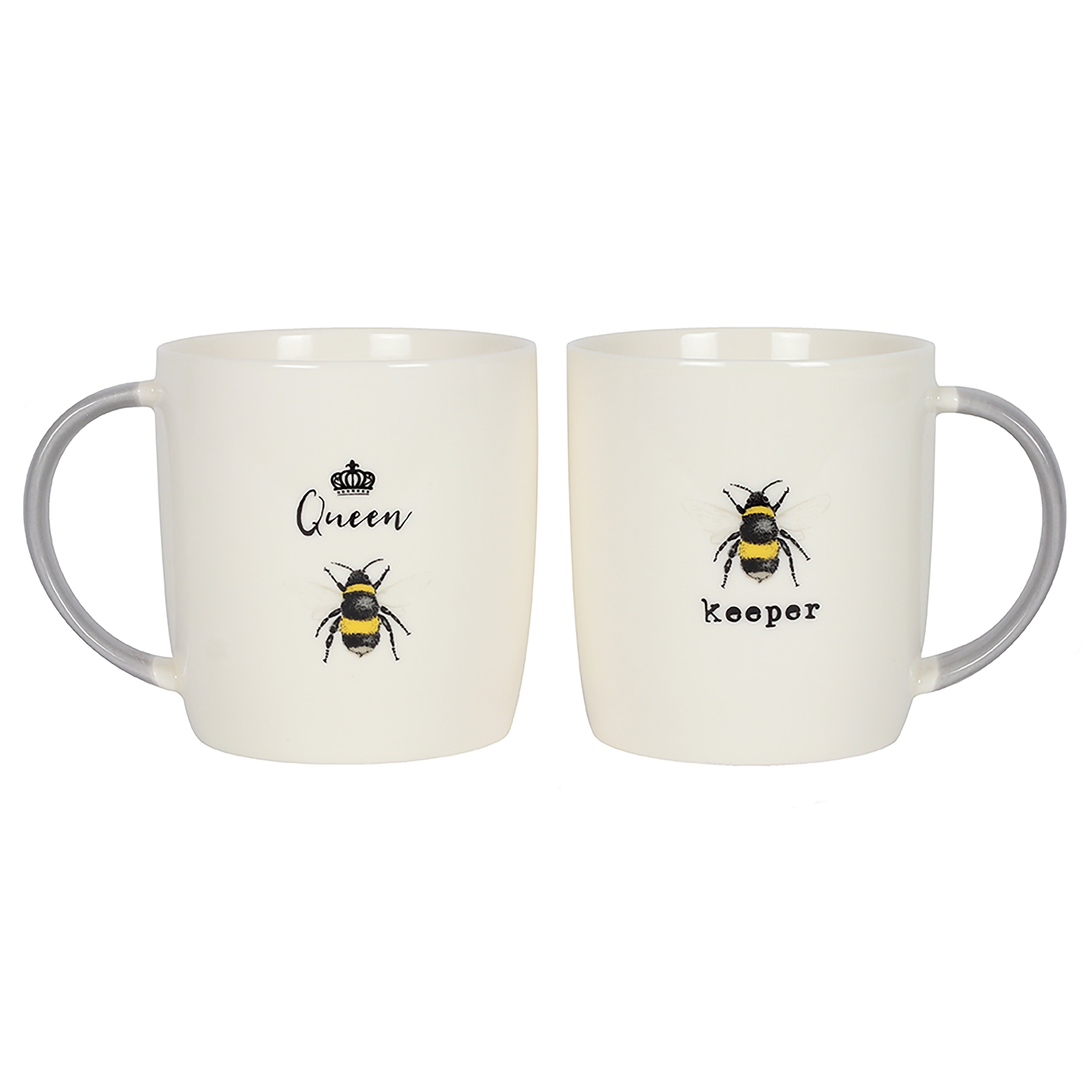 Queen Bee and Beekeeper Mug Duo