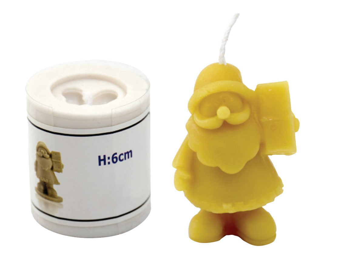 Candle Mould Kit - 6cm Santa - 1" wick