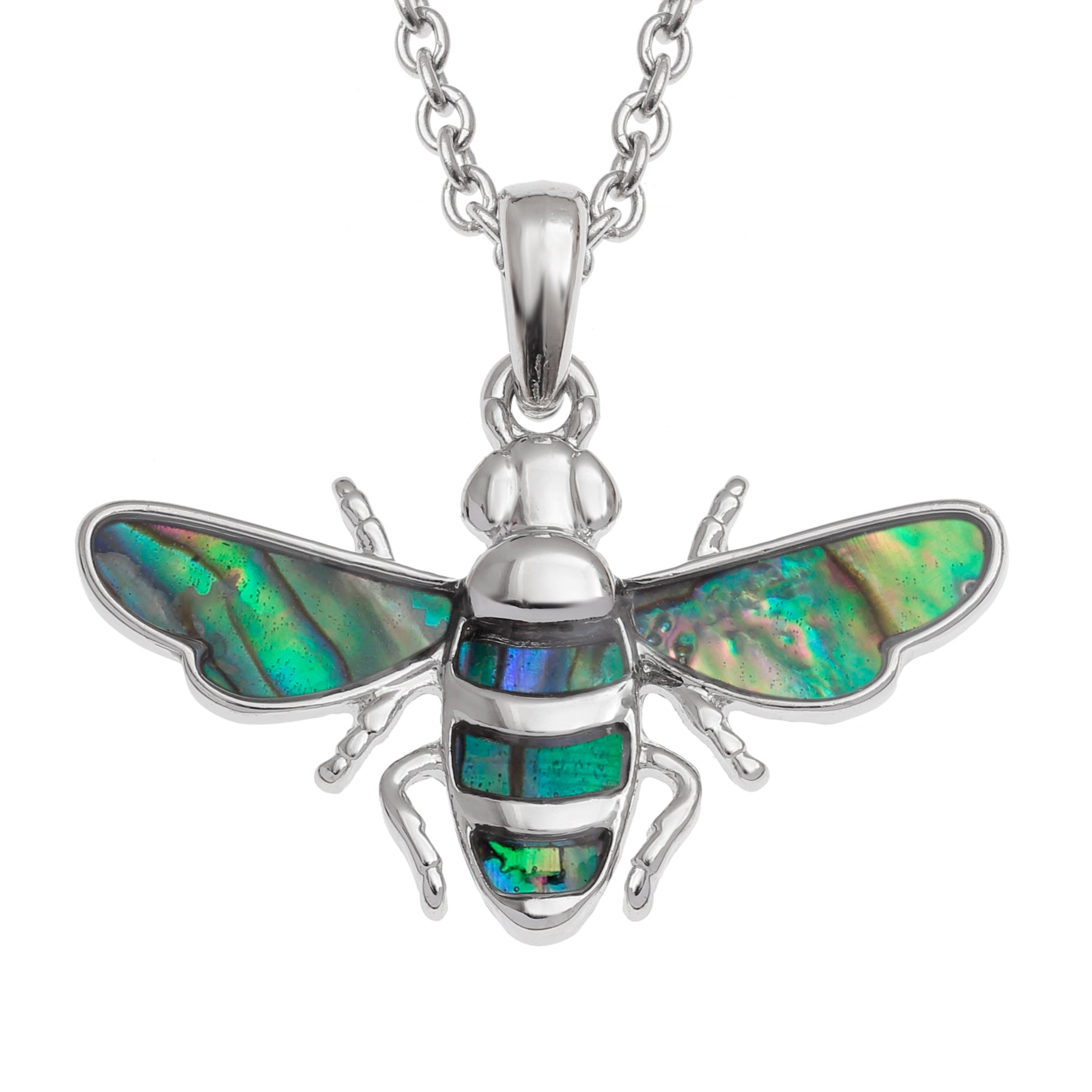 Paua Shell Bee Necklace