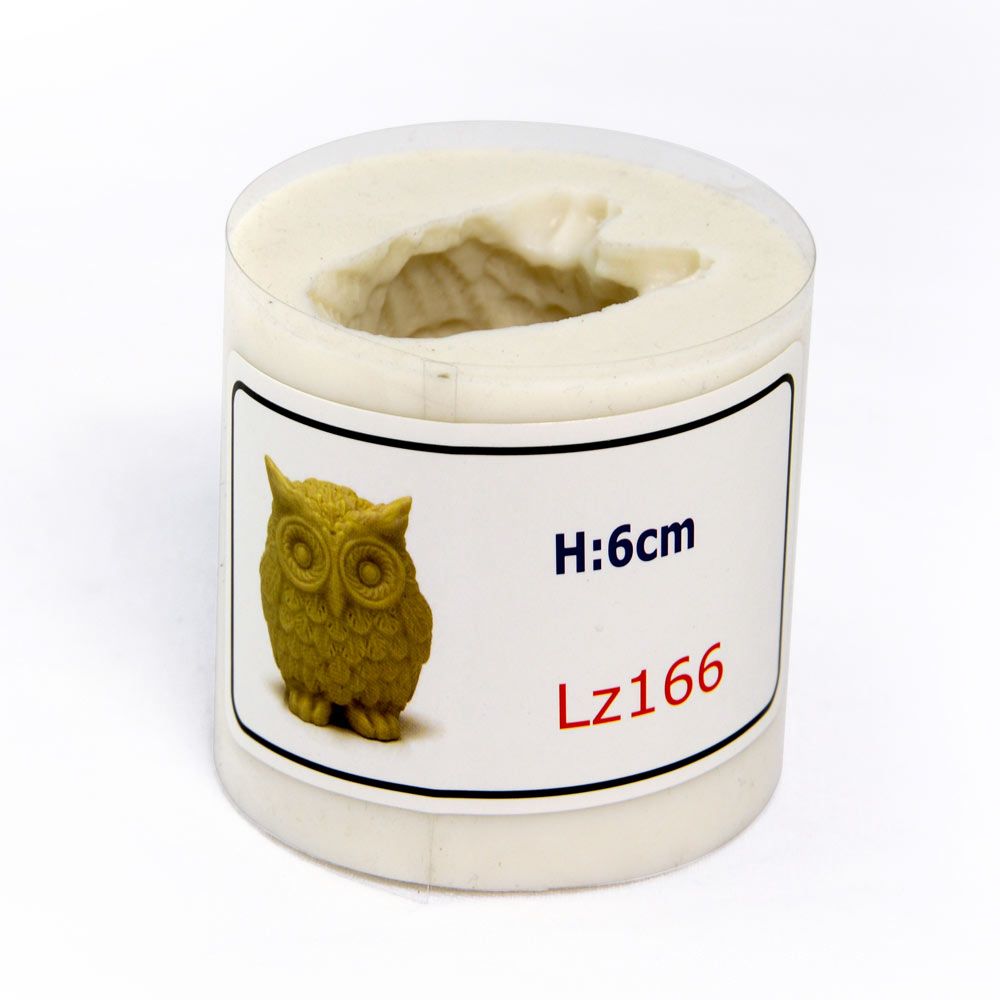 Candle Mould Kit - 6cm Owl - 1.5" wick