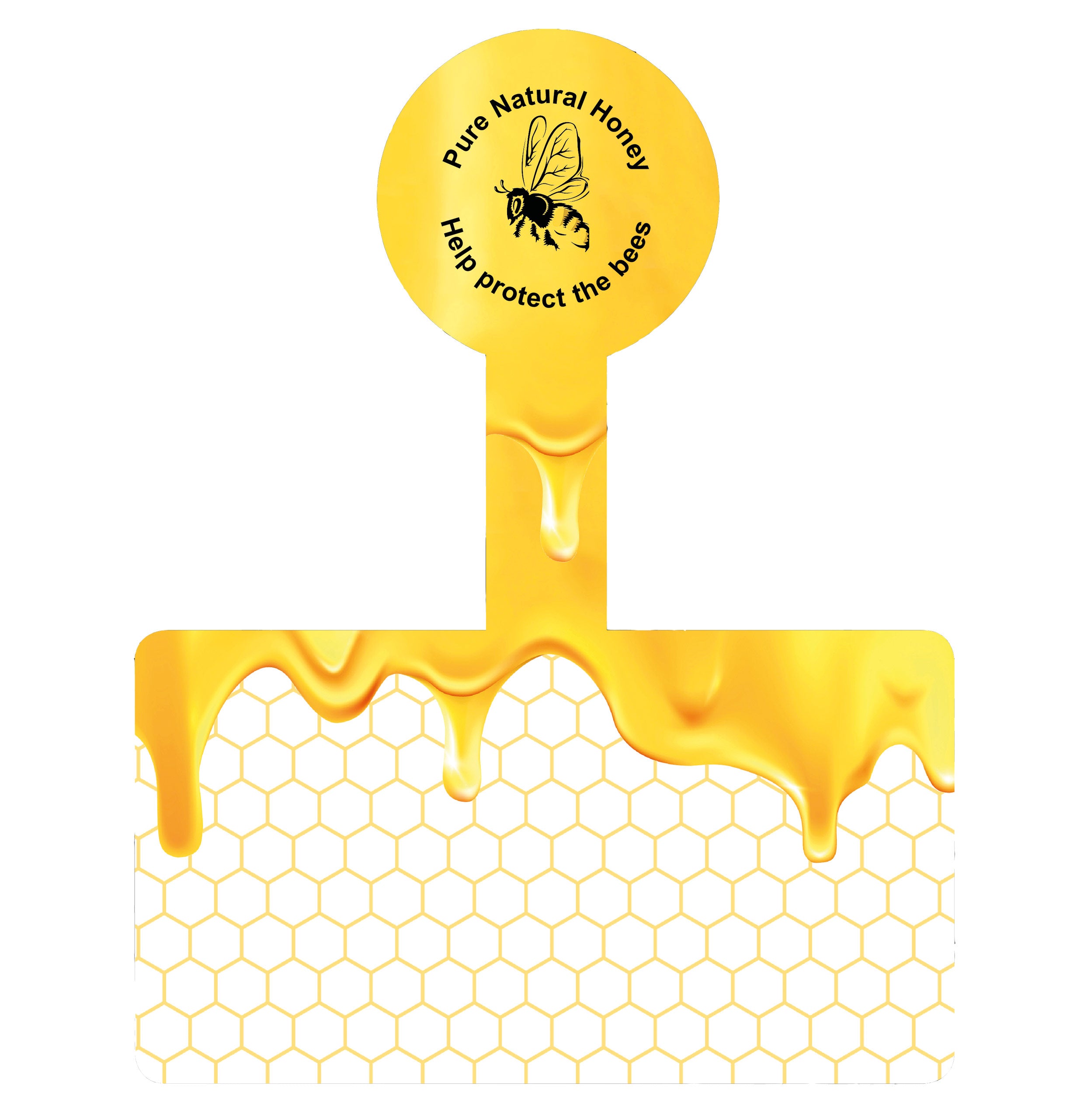 Honey Drizzle Anti Tamper Labels (100)