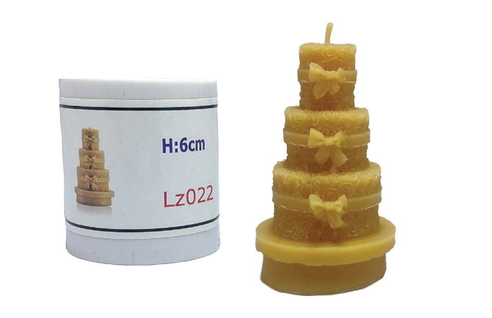 Candle Mould Kit - 6cm Tiered Cake - 1.5" wick