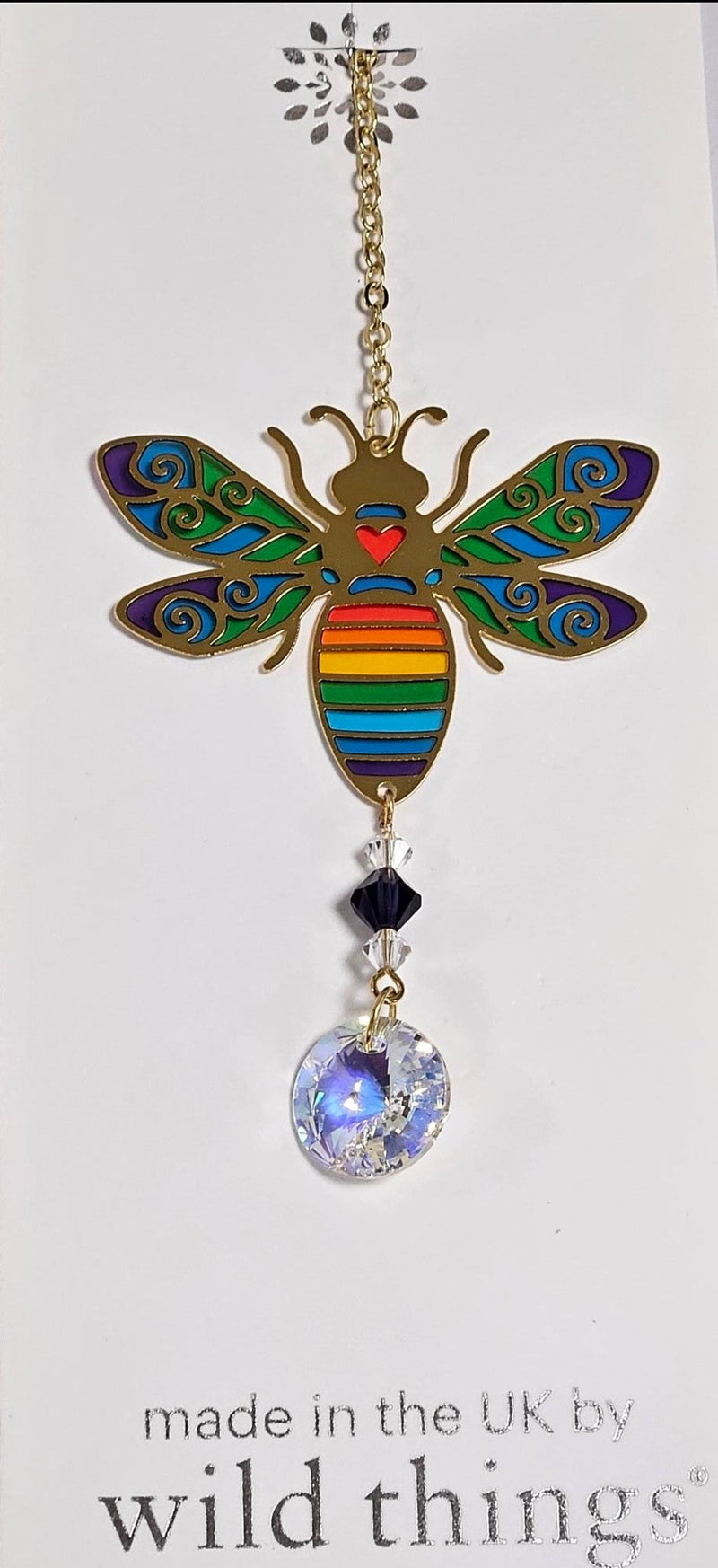 Small Hanging Crystal Dreams - Rainbow