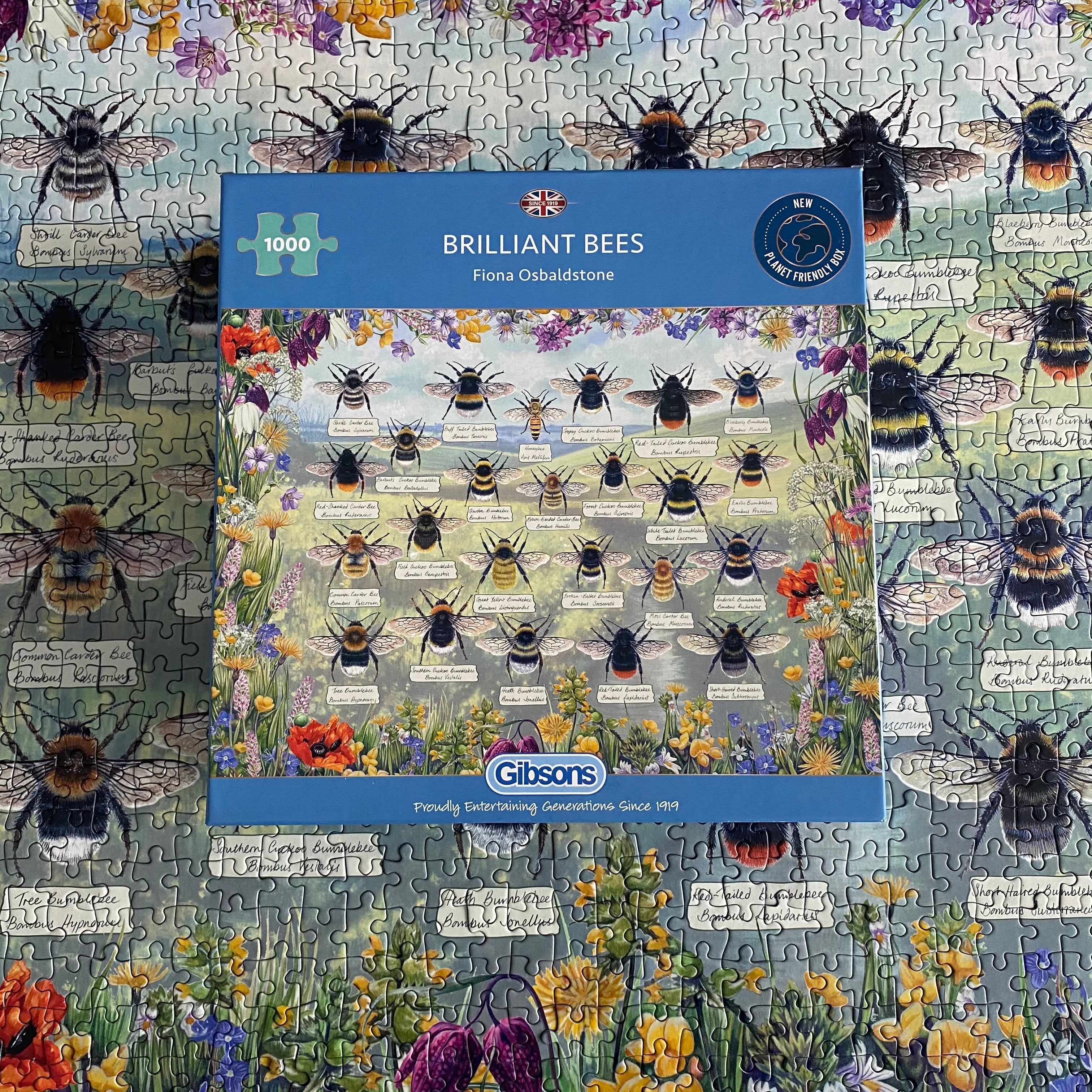 Brilliant Bees - 1000 piece jigsaw