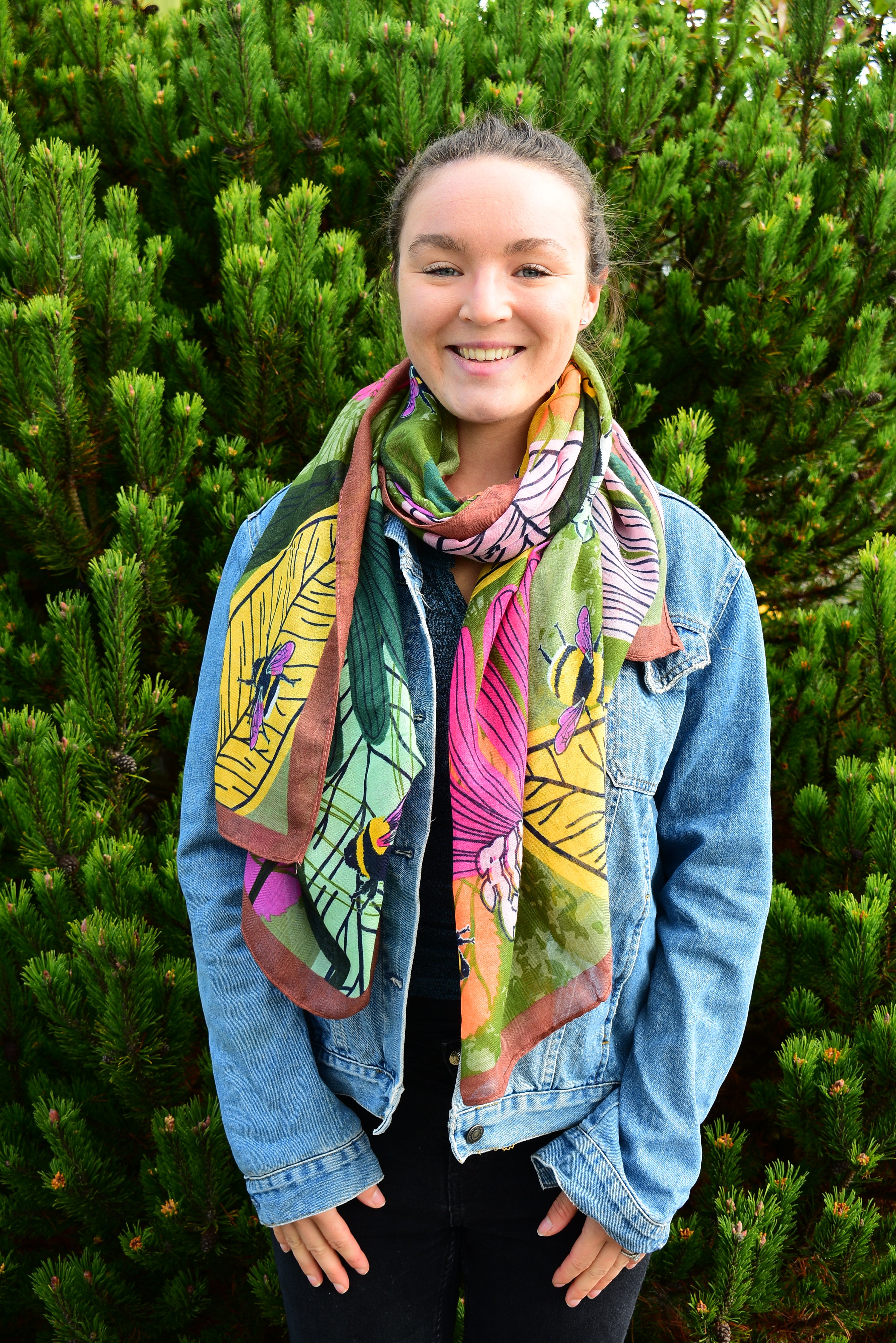 Busy Bee Scarf -   Made from Recycled Bottles