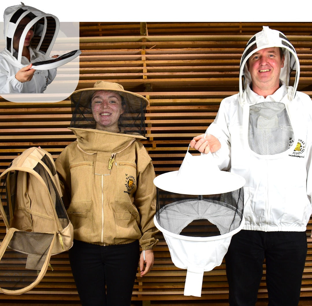 Beekeeping Jacket with Duo Hoods - FRONT OPEN Fencing & Round