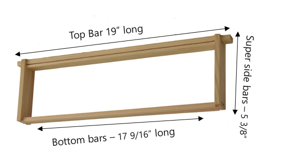 Langstroth Super Frames with Manley Side Bar