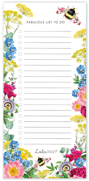 Bee Magnetic To Do/Shopping List Pad
