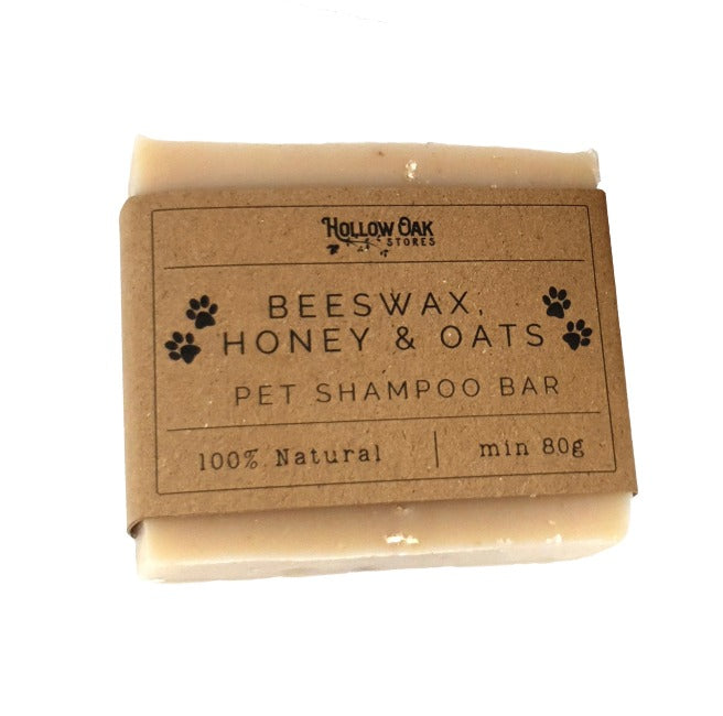 Pet Shampoo Soap Bar 80g  - Beeswax, honey & Oats