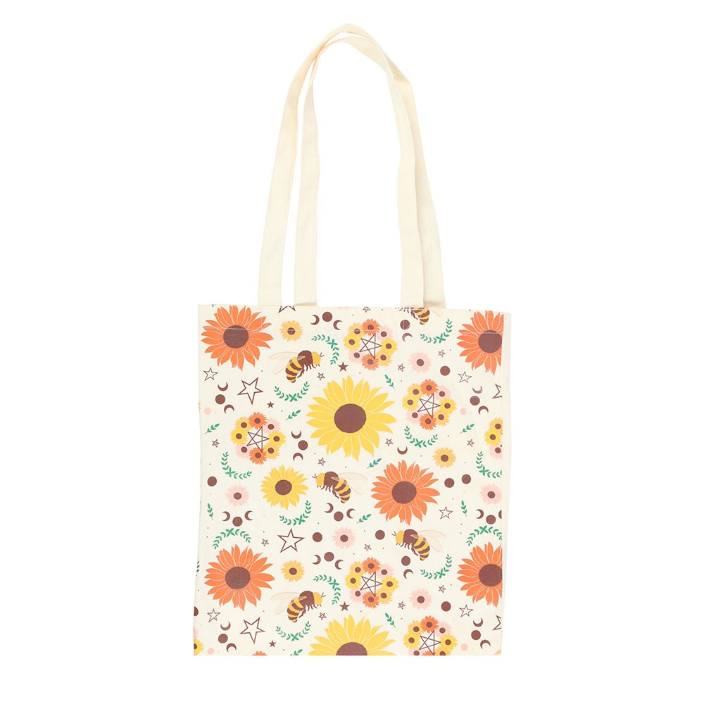 Tote Bag - Bee and Sunflower Design