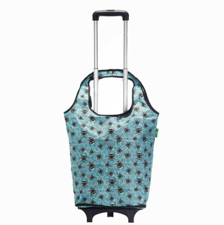 Foldable Trolley & Bag  -  Bumble Bees