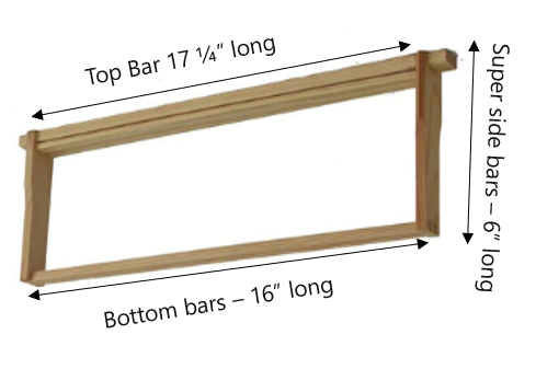 Commercial Super Frame With Hoffman or Manley Side Bar with Seconds Top Bars