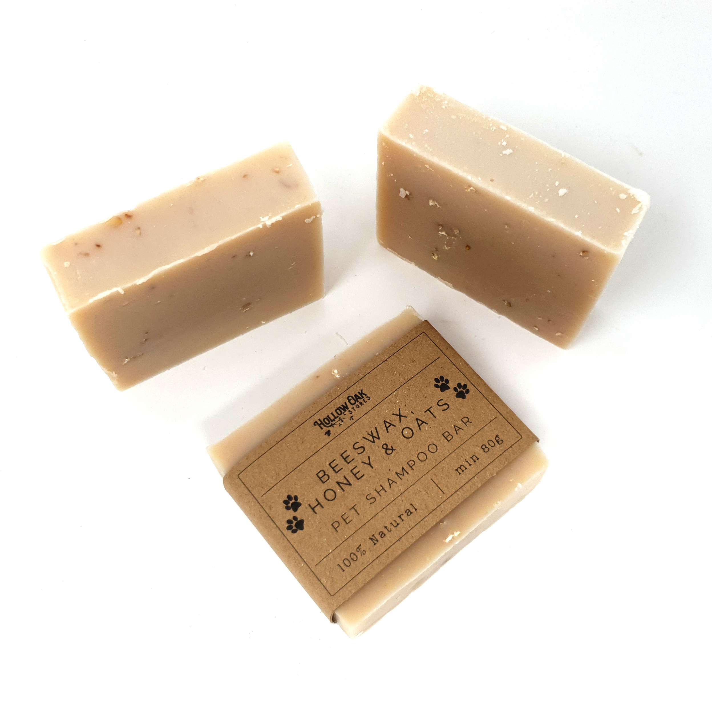 Pet Shampoo Soap Bar - Beeswax, honey & Oats