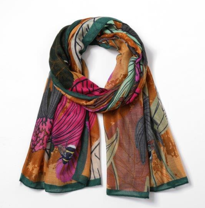 Busy Bee Scarf -   Made from Recycled Bottles