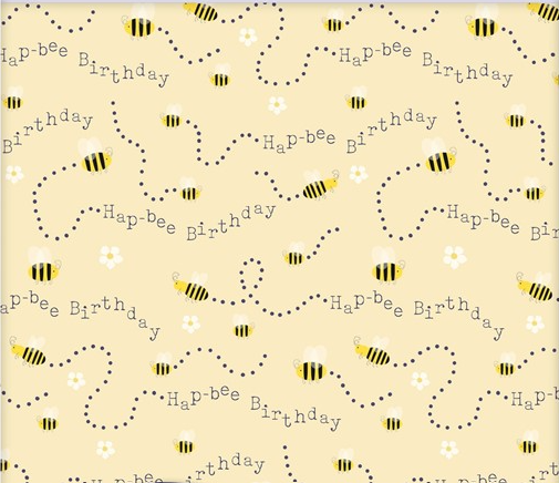 Hap-bee Birthday Gift Wrap & Tags