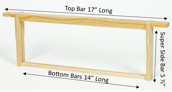 Super Hoffman Frames with Seconds Top Bars - 10 SN4 Flat Pack
