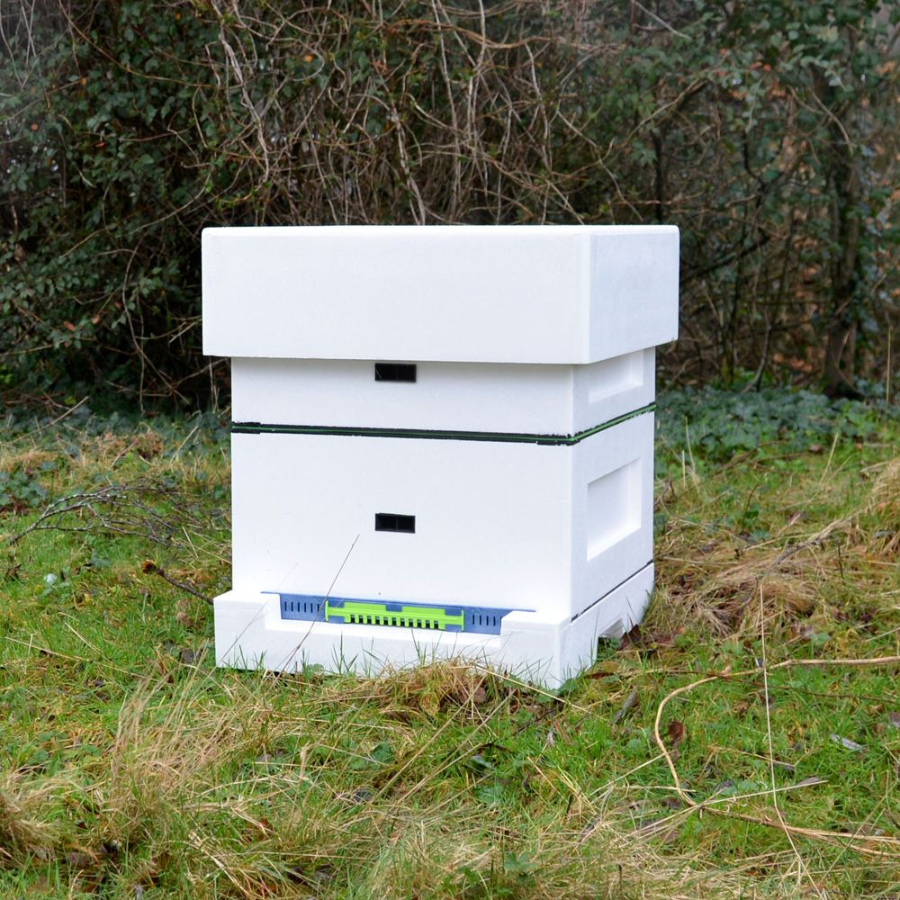 Complete Polystyrene National Hive (with frames & foundation)