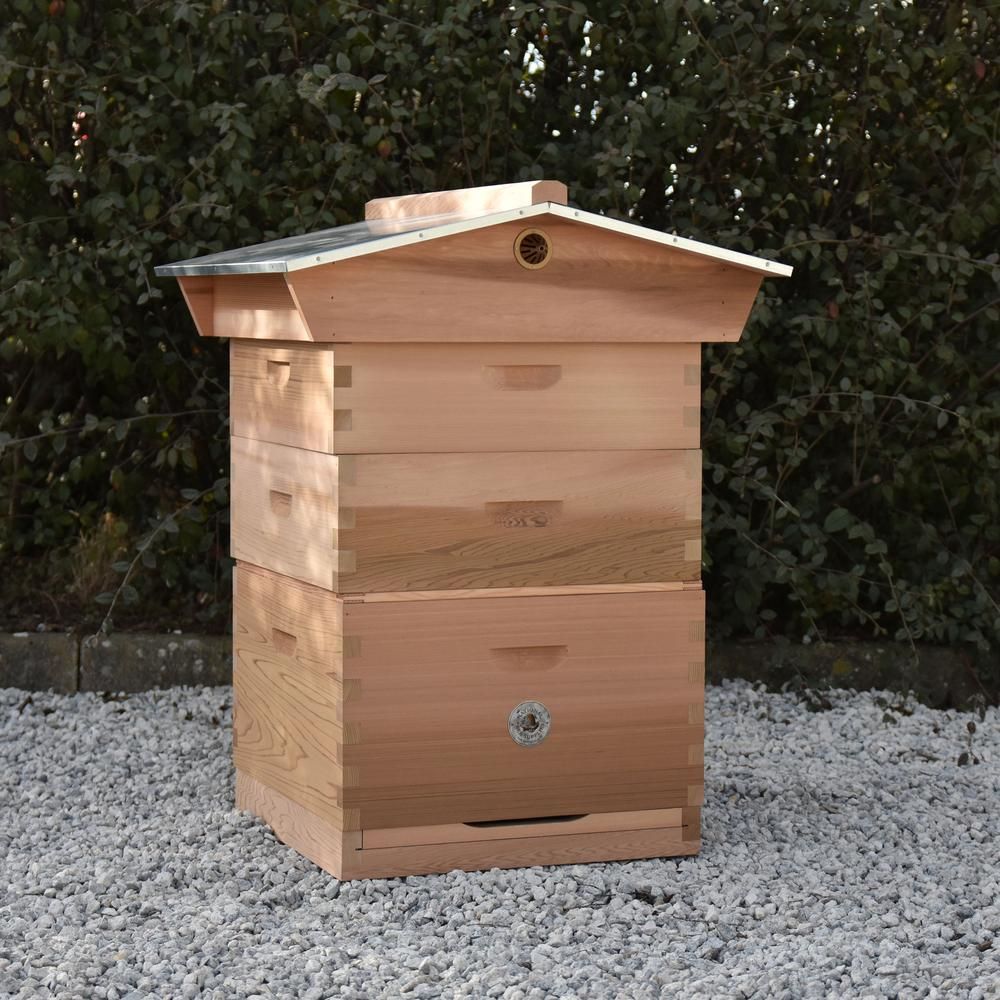 Commercial Complete Hive with Gabled Roof - 2x Supers