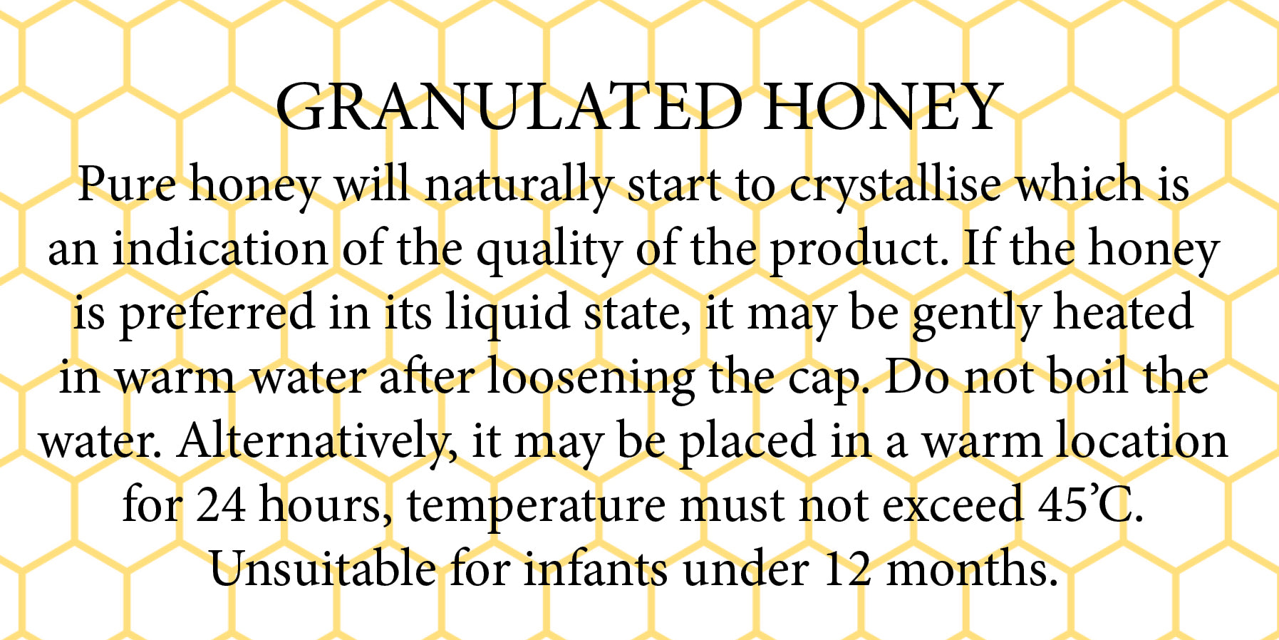 Honey Drizzle Granulation Label (108)