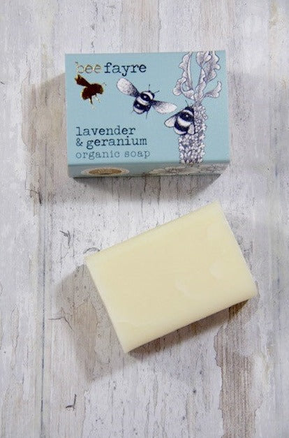 Organic Soap 100g  - Lavender & Geranium
