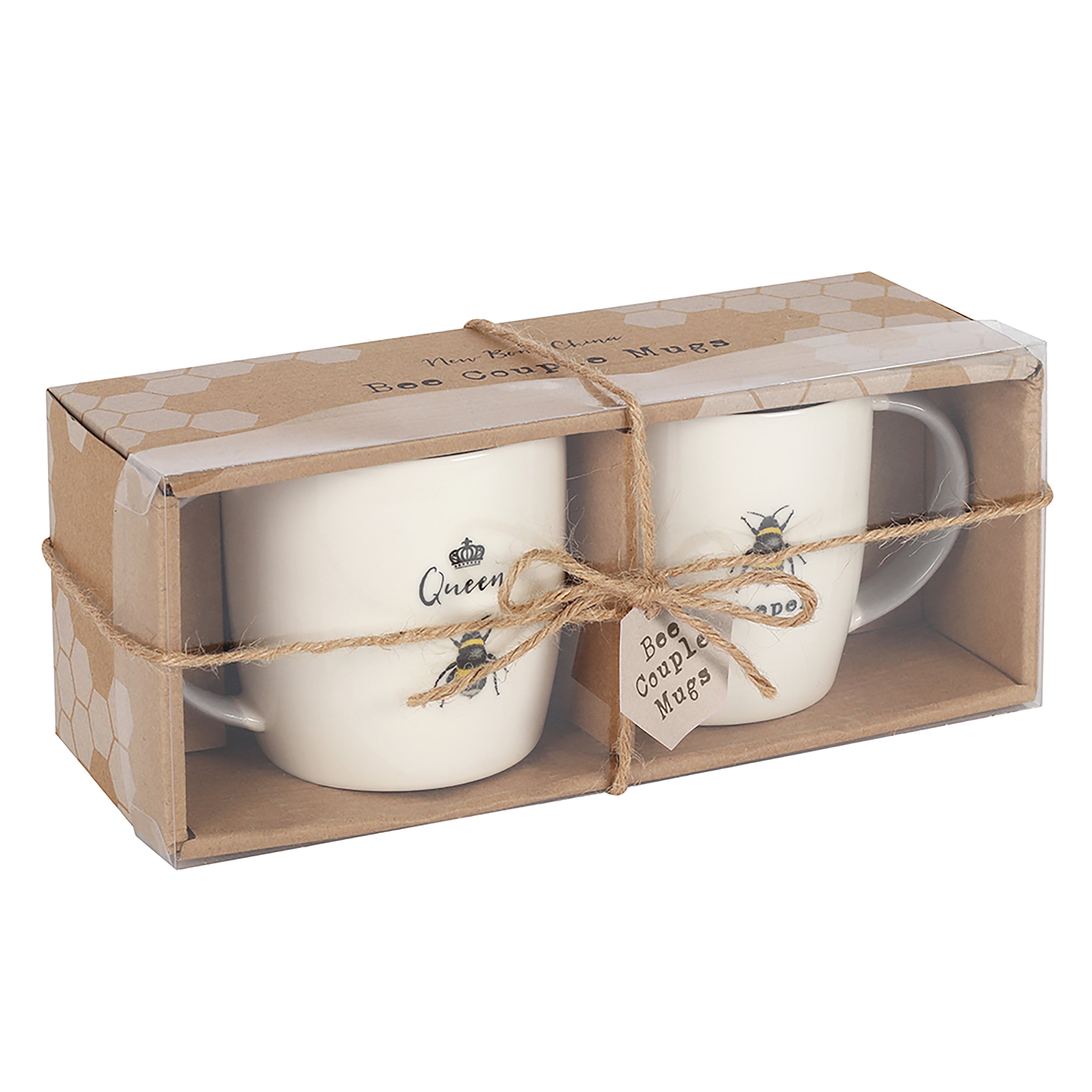 Queen Bee and Beekeeper Mug Duo