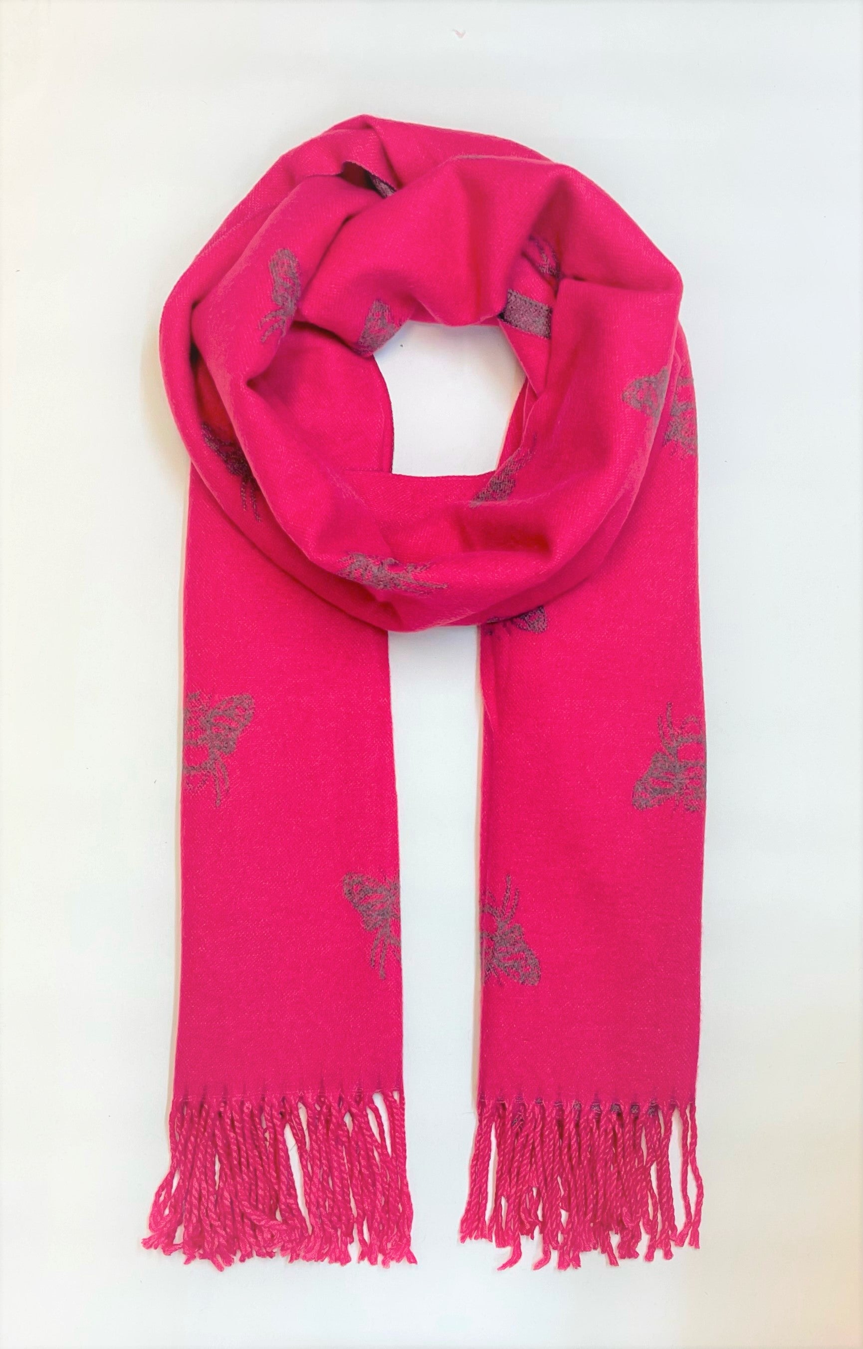Cashmere Blend Bee Scarf