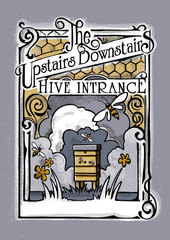 The Upstairs Downstairs Hive  Intrance booklet