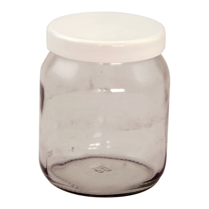 72 Round Jar 454g/1lb with plastic lids